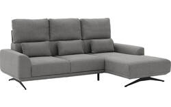 Goossens excellent loungebank princess grijs stof - 8231525-gespiegeld-01