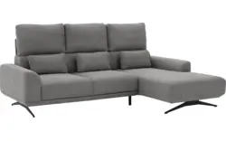 Goossens excellent loungebank princess grijs stof - 8231525-gespiegeld-01