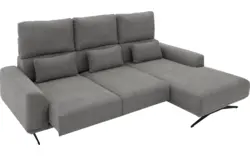 Goossens excellent loungebank princess grijs stof - 8231525-gespiegeld-01