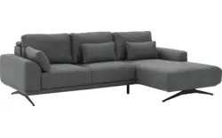 Goossens excellent loungebank princess grijs stof - 8231526-gespiegeld-01
