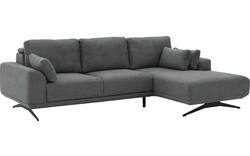 Goossens excellent loungebank princess grijs stof - 8231526-gespiegeld-01