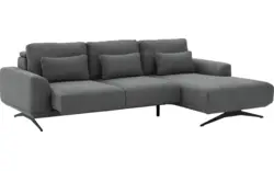 Goossens excellent loungebank princess grijs stof - 8231526-gespiegeld-01