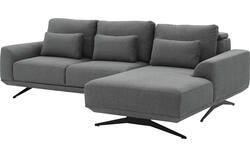 Goossens excellent loungebank princess grijs stof - 8231526-gespiegeld-01