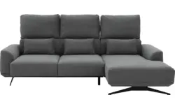 Goossens excellent loungebank princess grijs stof - 8231526-gespiegeld-01