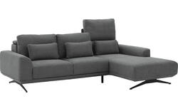 Goossens excellent loungebank princess grijs stof - 8231526-gespiegeld-01