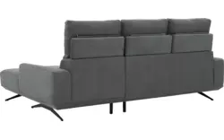Goossens excellent loungebank princess grijs stof - 8231526-gespiegeld-01