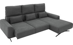 Goossens excellent loungebank princess grijs stof - 8231526-gespiegeld-01