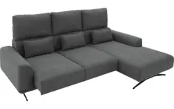 Goossens excellent loungebank princess grijs stof - 8231526-gespiegeld-01