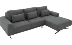 Goossens excellent loungebank princess grijs stof - 8231526-gespiegeld-01