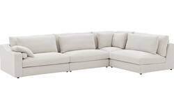 Goossens hoekbank odette beige stof - 8231529-goossens-odette-bank-stof-wit-01