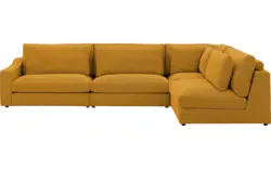 Goossens hoekbank odette geel stof - 8231533-goossens-odette-bank-stof-geel-01