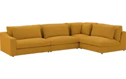 Goossens hoekbank odette geel stof - 8231533-goossens-odette-bank-stof-geel-01