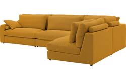 Goossens hoekbank odette geel stof - 8231533-goossens-odette-bank-stof-geel-01