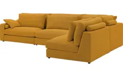 Goossens hoekbank odette geel stof - 8231533-goossens-odette-bank-stof-geel-01