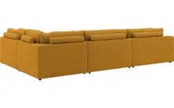 Goossens hoekbank odette geel stof - 8231533-goossens-odette-bank-stof-geel-01