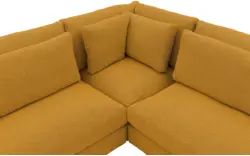 Goossens hoekbank odette geel stof - 8231533-goossens-odette-bank-stof-geel-01