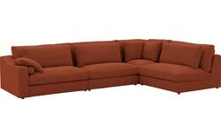 Goossens hoekbank odette rood stof - 8231534-goossens-odette-bank-stof-rood-01