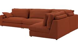 Goossens hoekbank odette rood stof - 8231534-goossens-odette-bank-stof-rood-01