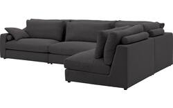 Goossens hoekbank odette grijs stof - 8231538-goossens-odette-bank-stof-grijs-01