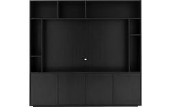 Goossens basic tv meubel madrid zwart melamine - 8231540-01