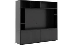Goossens basic tv meubel madrid zwart melamine - 8231540-05