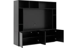 Goossens basic tv meubel madrid zwart melamine - 8231540-05