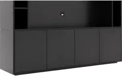 Goossens basic tv meubel madrid zwart melamine - 8231540-05
