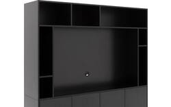 Goossens basic tv meubel madrid zwart melamine - 8231540-05