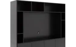 Goossens basic tv meubel madrid zwart melamine - 8231540-05