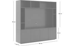 Goossens basic tv meubel madrid zwart melamine - 8231540-05