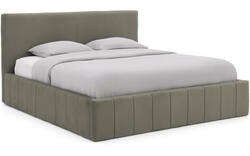 Goossens bedframe carte groen stof - 8231662-goossens-carte-bedframe-microvezel-01
