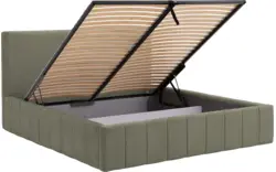 Goossens bedframe carte groen stof - 8231662-goossens-carte-bedframe-microvezel-06