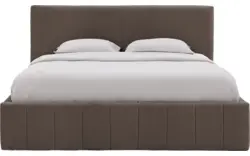 Goossens bedframe carte bruin stof - 8231663-goossens-carte-bedframe-microvezel-06