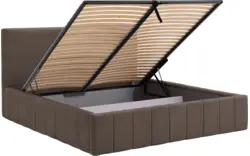 Goossens bedframe carte bruin stof - 8231663-goossens-carte-bedframe-microvezel-06