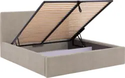 Goossens bedframe mysen storage bruin stof - 8231669-goossens-mysen-bedframe-stof-02