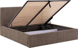 Goossens bedframe mysen storage bruin stof - 8231670-goossens-mysen-bedframe-stof-02