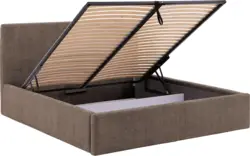 Goossens bedframe mysen storage bruin stof - 8231670-goossens-mysen-bedframe-stof-02
