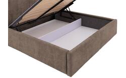 Goossens bedframe mysen storage bruin stof - 8231670-goossens-mysen-bedframe-stof-02