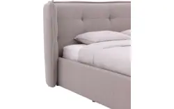 Goossens gestoffeerd bedframe canon wit stof - 8231710-07