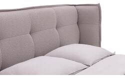 Goossens gestoffeerd bedframe canon wit stof - 8231710-07