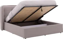 Goossens gestoffeerd bedframe canon wit stof - 8231710-07