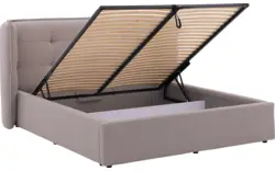 Goossens gestoffeerd bedframe canon wit stof - 8231710-07
