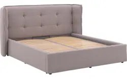Goossens gestoffeerd bedframe canon wit stof - 8231710-07