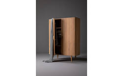 Goossens opbergkast bjarte wit eiken - 8203326-01