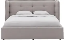 Goossens gestoffeerd bedframe canon grijs stof - 8231830-goossens-octaaf-bedframe-stof-01