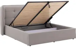Goossens gestoffeerd bedframe canon grijs stof - 8231830-goossens-octaaf-bedframe-stof-01