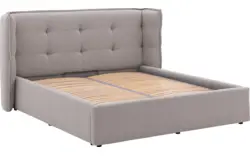 Goossens gestoffeerd bedframe canon grijs stof - 8231830-goossens-octaaf-bedframe-stof-01