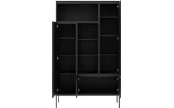 Goossens excellent opbergkast vic zwart eiken - 8231844-goossens-vic-opbergkast-eiken-01