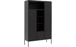 Goossens excellent opbergkast vic zwart eiken - 8231844-goossens-vic-opbergkast-eiken-01