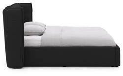 Goossens gestoffeerd bedframe canon zwart stof - 8231854-goossens-canon-bedframe-stof-01
